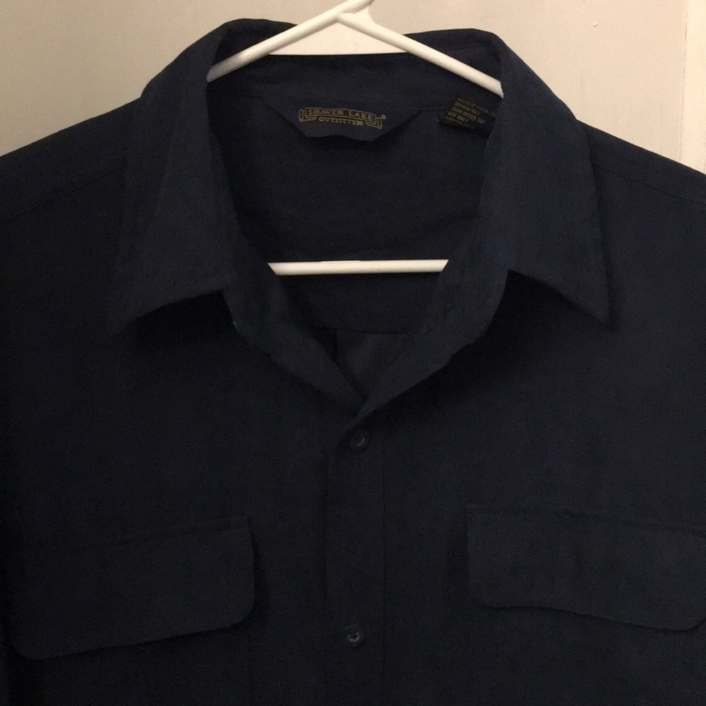 Shaver Lake outfitters moleskin shirt. Blue. Large